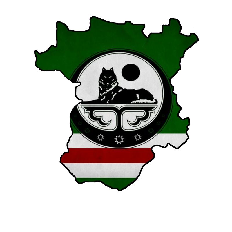 Chechnya Map, Chechen Flag