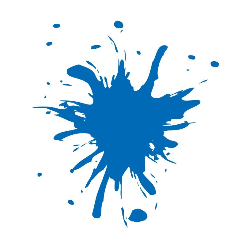 Farbspritzer blau
