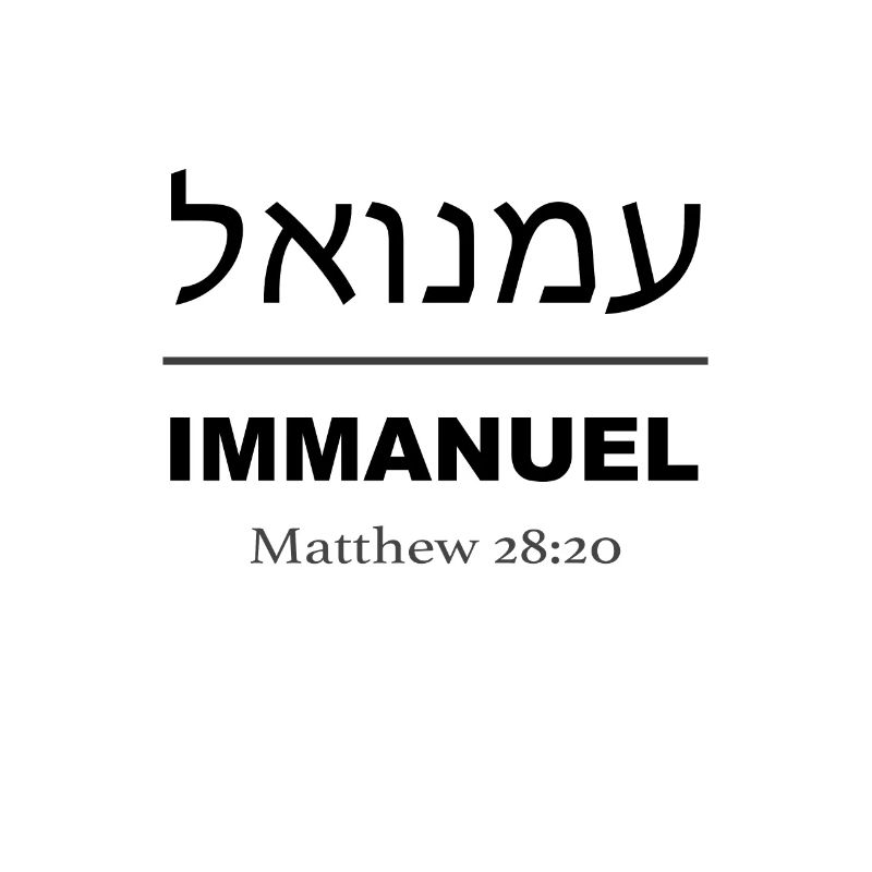 Conception chrétienne Emmanuel Dieu est avec nous Matthieu