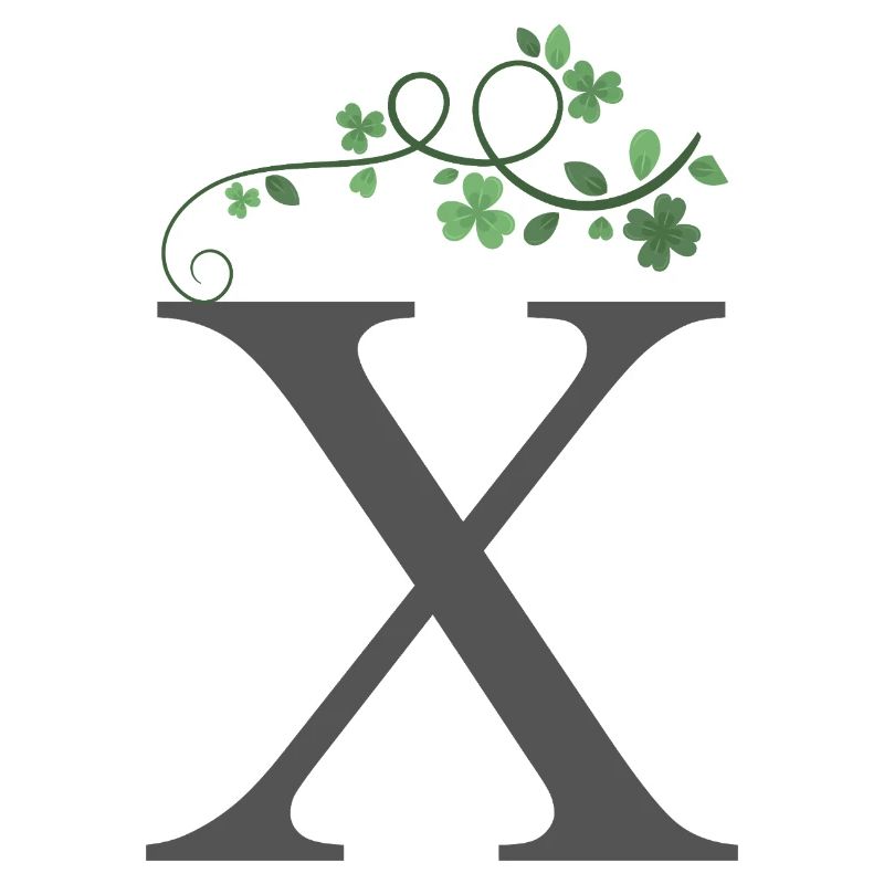 X with Shamrocks