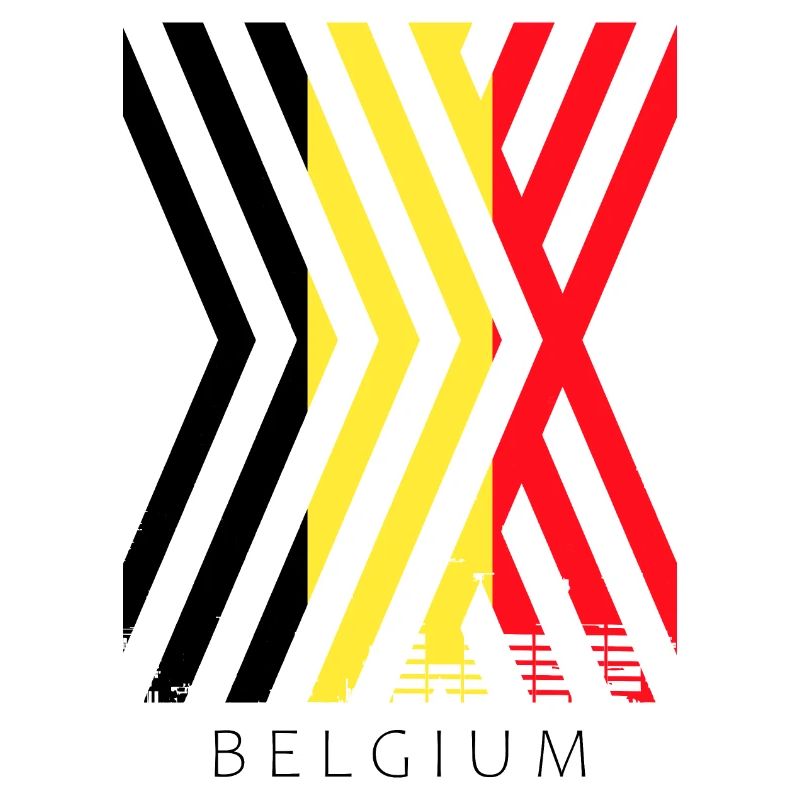 Belgium Flag Vintage Belgian Flag Distressed Look