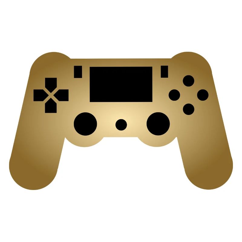 Controller Gaming Gold Nerd Geek Gift Idea