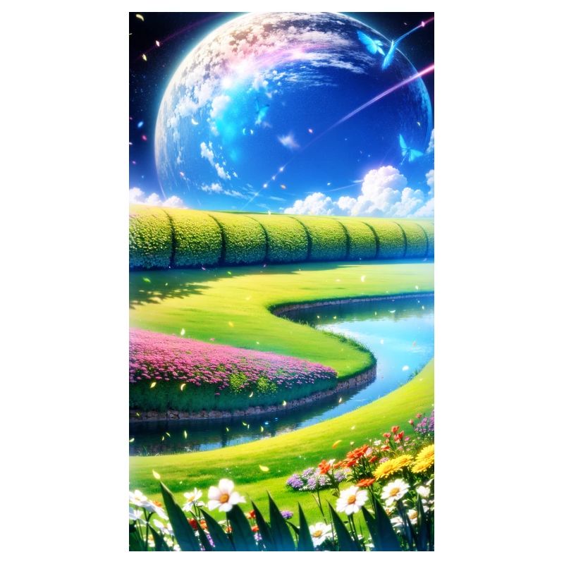 Landscape with 4 Areas, Generative AI