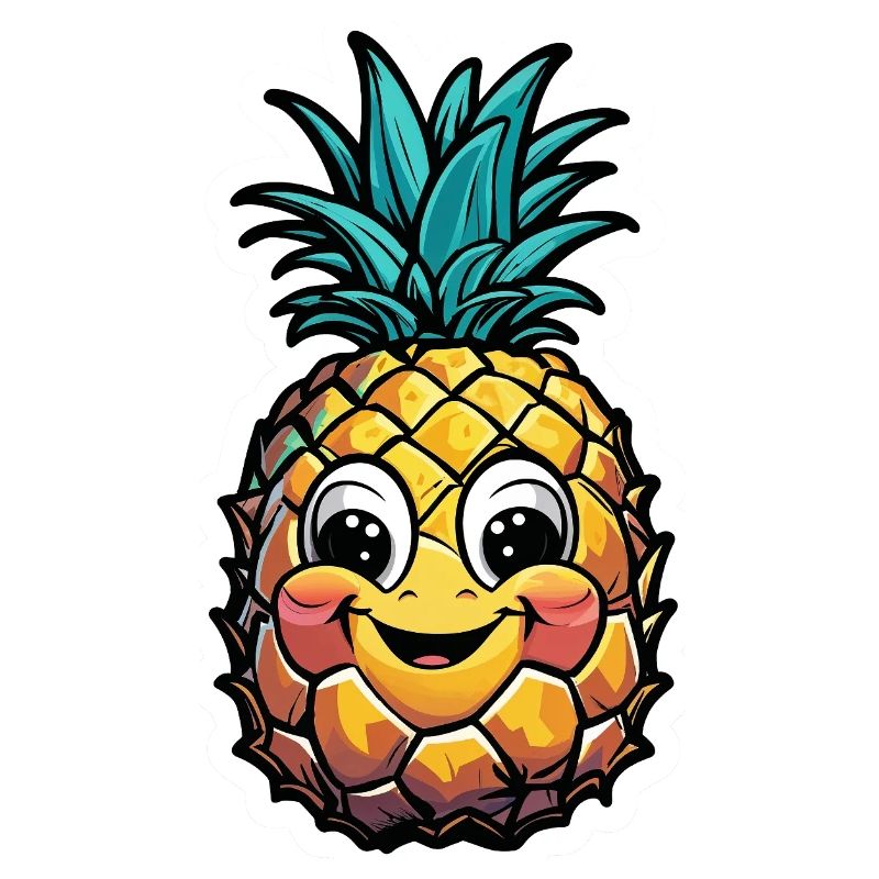 Smiling pineapple