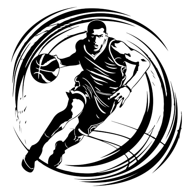 Basketteur Basketteur Basketteur Silhouette