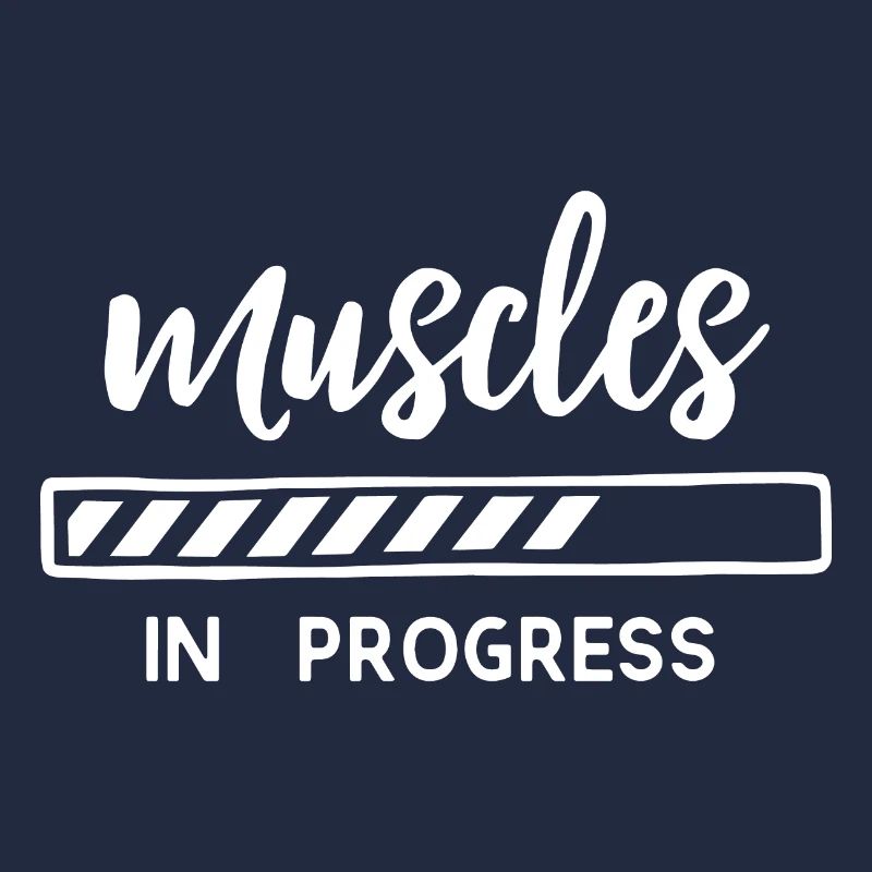 Muscles in progress white