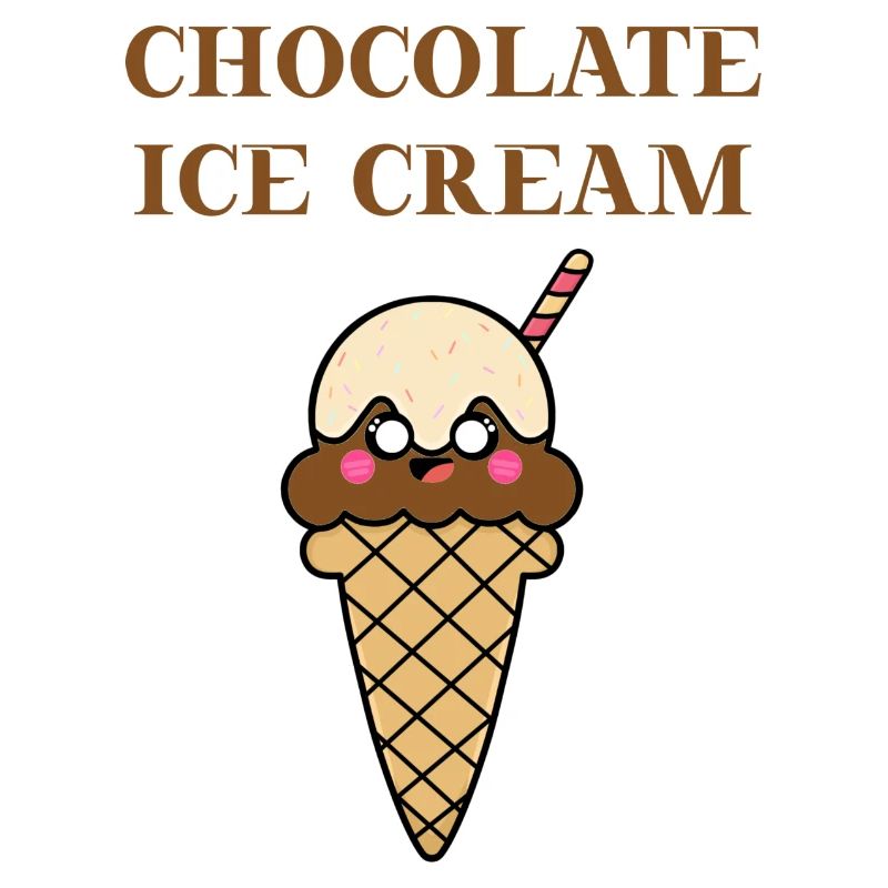 Crème glacée au chocolat Gesechenkidee Eis Schokolade