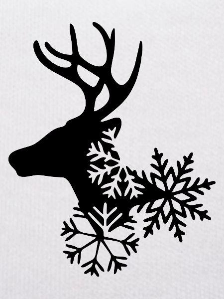 Reindeer with Snowflakes