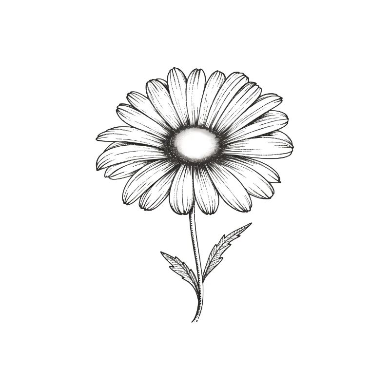 Gänseblümchen Sillouetthe