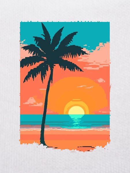 Rétro Sunrise sur la plage