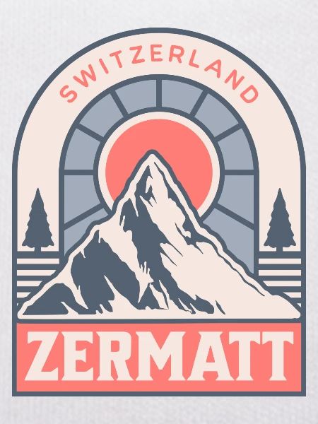 Zermatt Switzerland Retro Ski