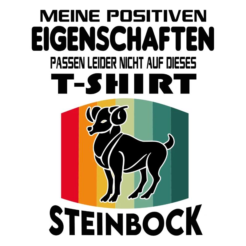Geburtstag Sternzeichen Retro Steinbock