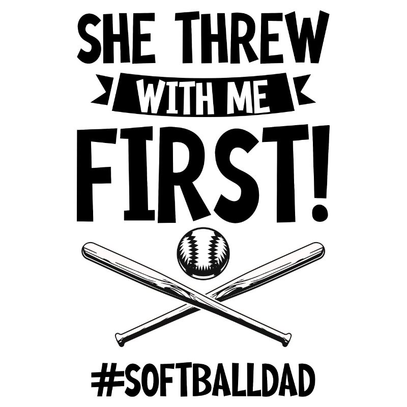 Elle a lancé avec moi en premier #softballdad 4
