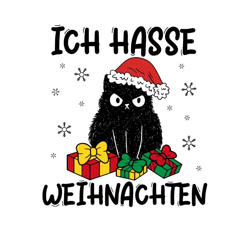 Ich Hasse Weihnachten Katze Weihnachtsgeschenk