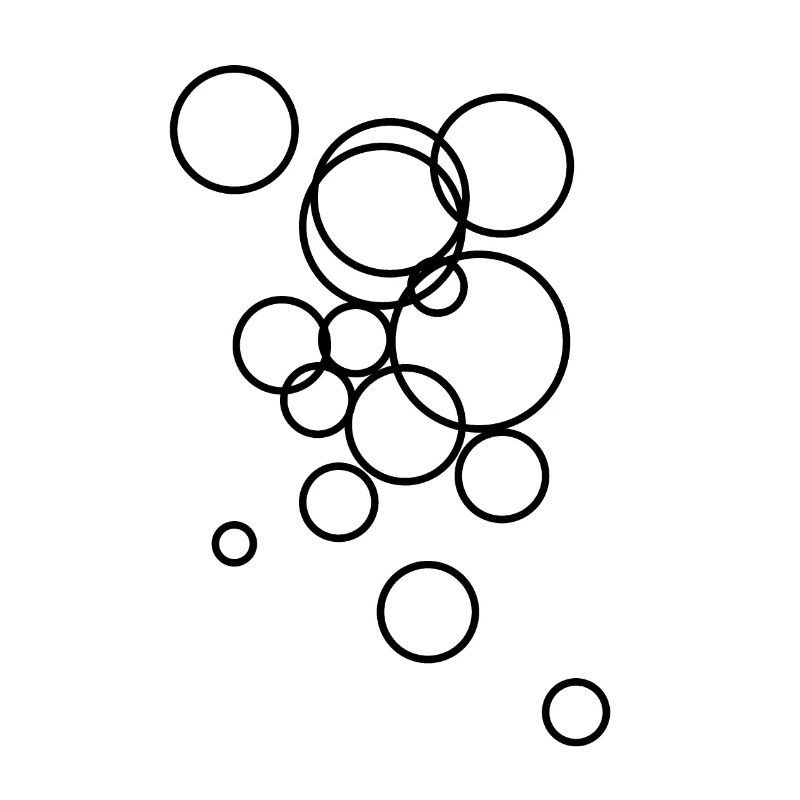 Abstract bubble pattern