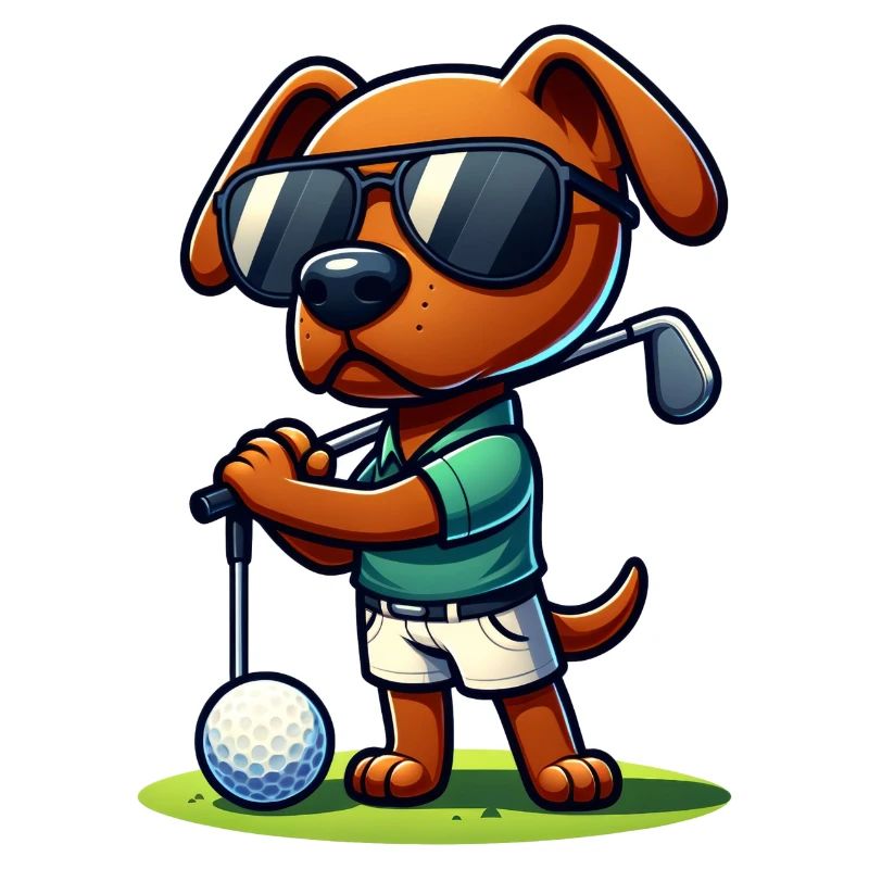Rhodesian Ridgeback Golfspieler Golf Kurs Hunde