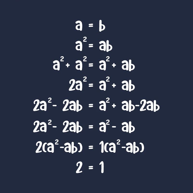 Zwei gleich eins Math-Assistent Geschenk