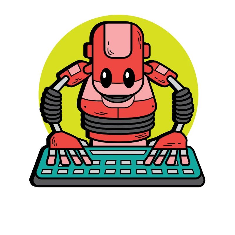 Lustiger Roboter Computertechniker Gift
