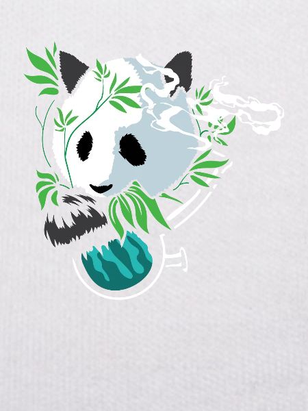 Panda Hippie Stoner Skizzier Geschenk