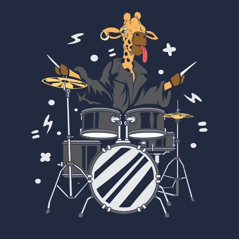 Giraffe -Schlagzeuger Instrumentalist Geschenk