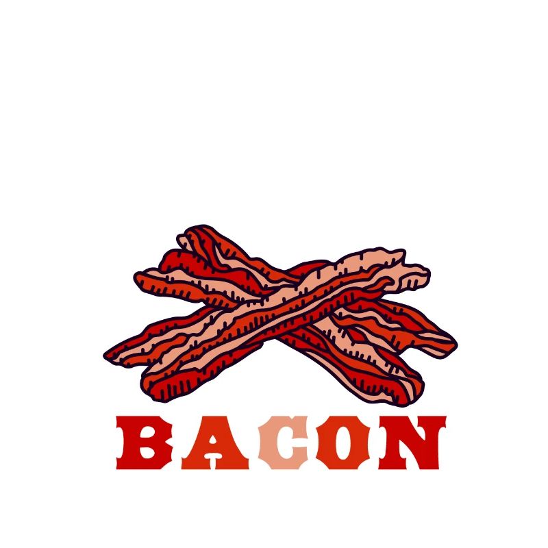Je mange du bacon BBQ citation vintage drôle bacon liebha