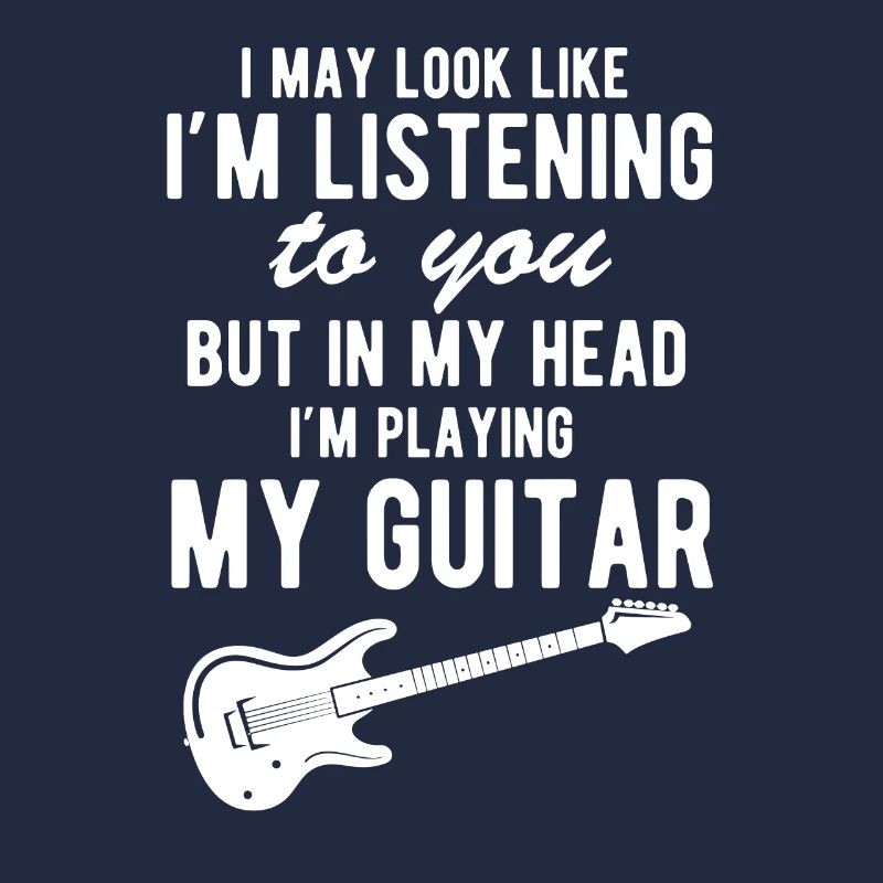 Ich könnte aussehen, als würde ich dir Musikgitarr