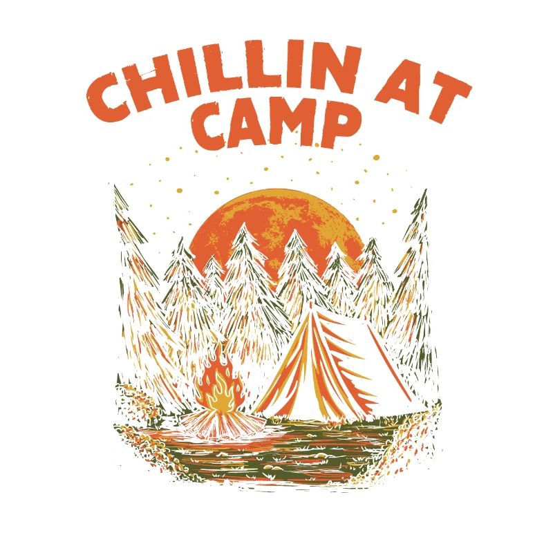 Chillin au Camp Summer Camping Tropical Camper Wan