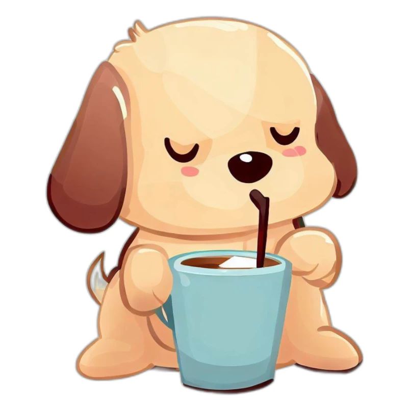 Chien de café