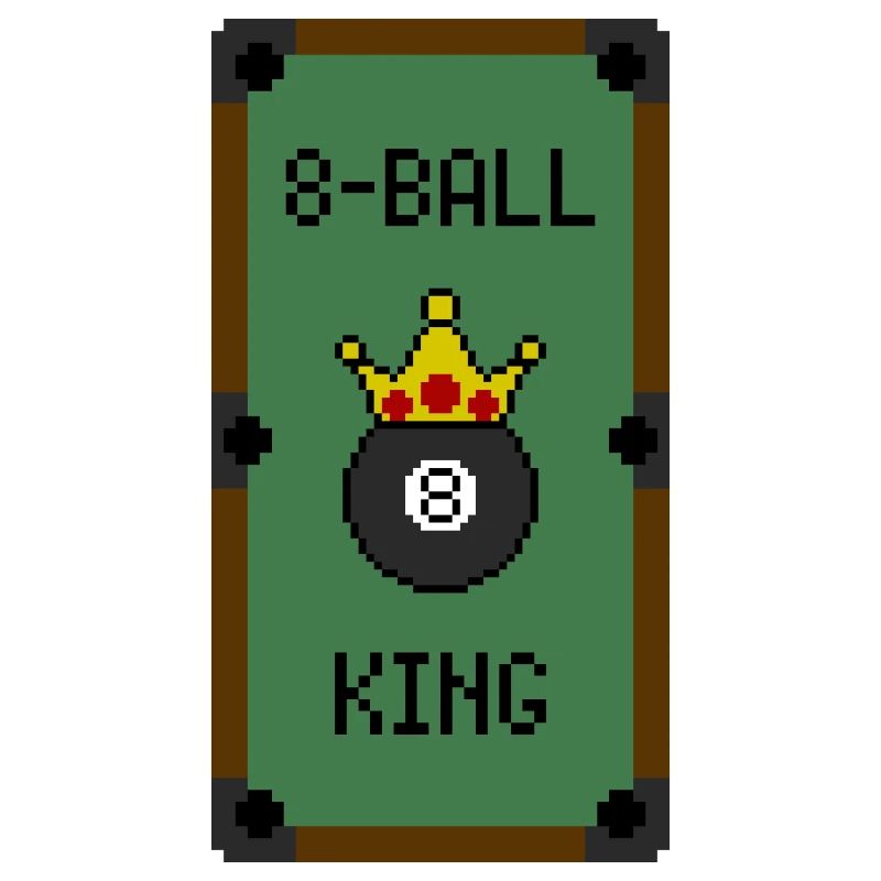 Retro 8-Bit 8-Ball King (Table)