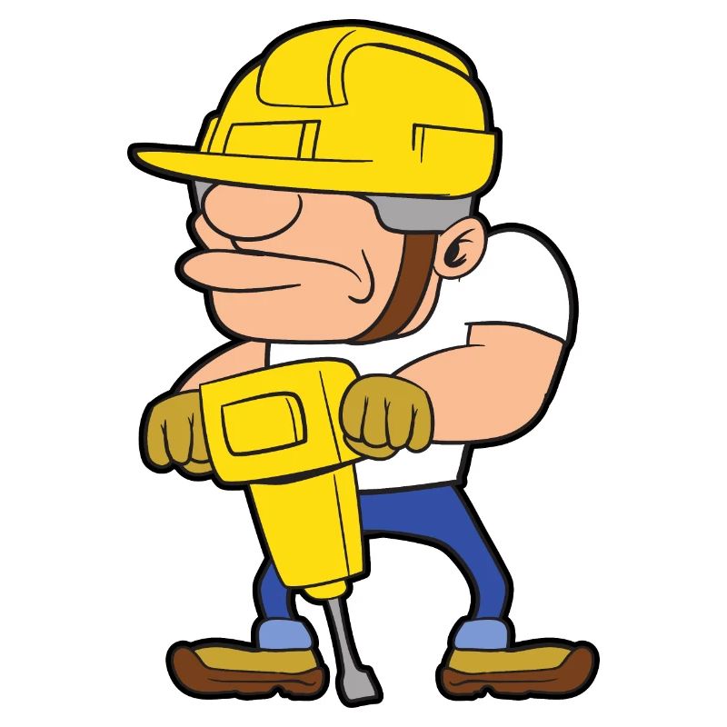 Construction worker building site building construction jackhammer