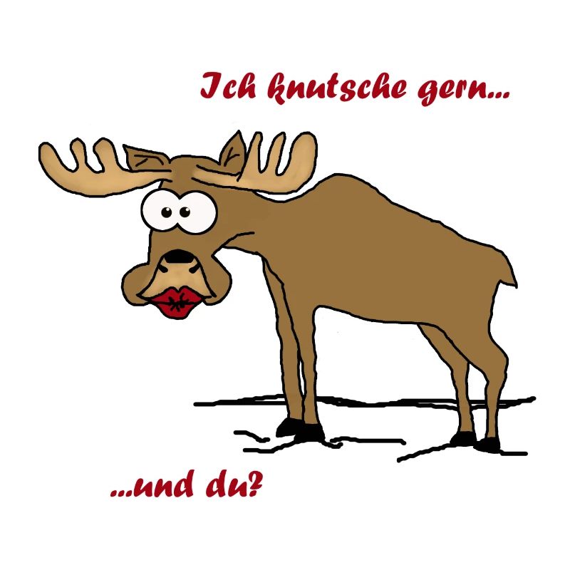 Knutschender Elch