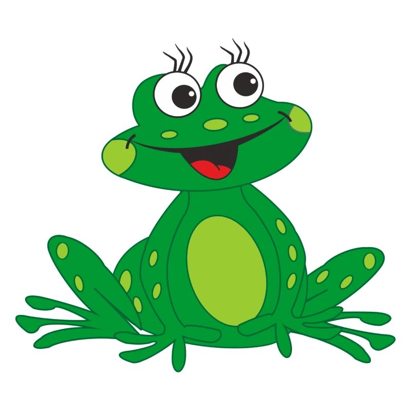 cheerful frog