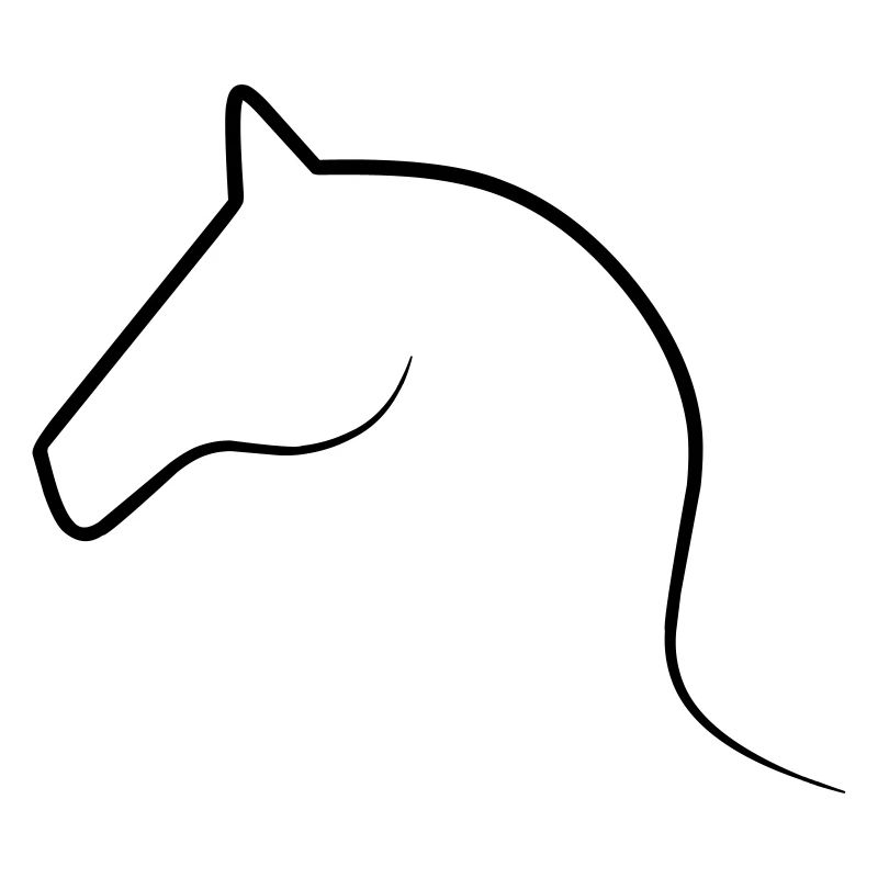 Cheval de dessin au trait