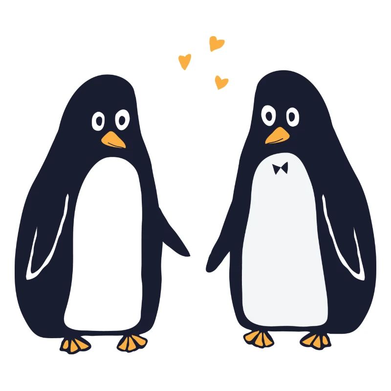 Verliebte Pinguine