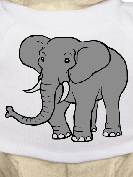 Grand éléphant gris