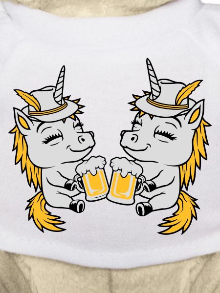 Einhorn Freunde Bier Anstoßen