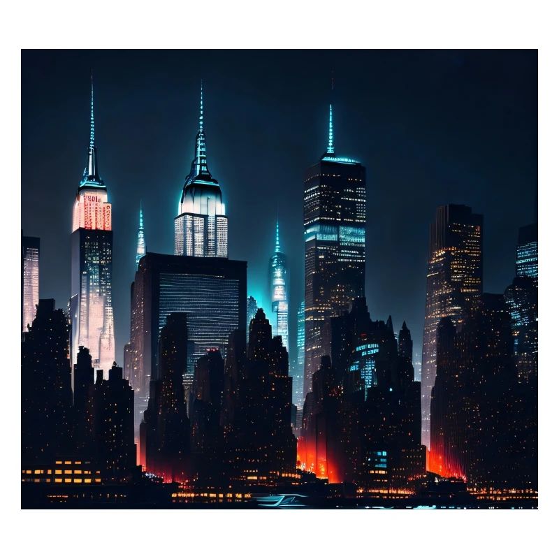 Skyline at night