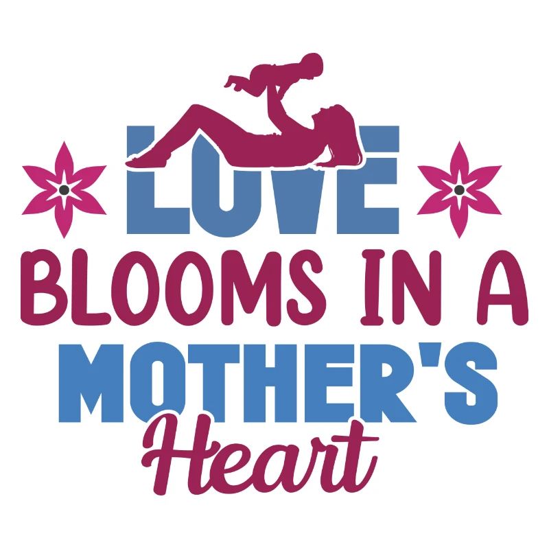 Liebe blüht im Herzen einer Mutter