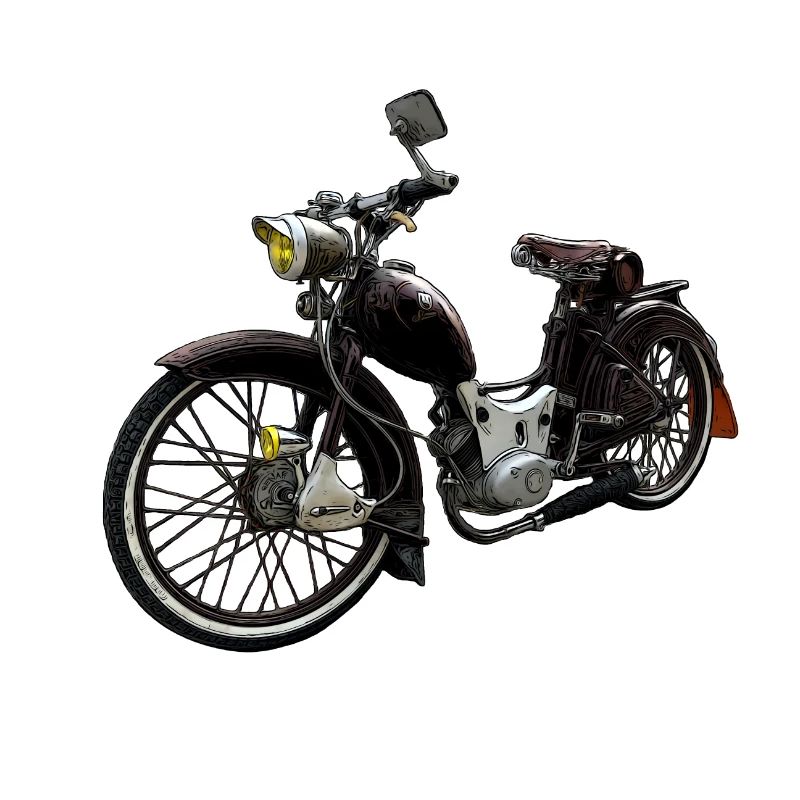 Simson Custom SR2 Conversion Rat Rod