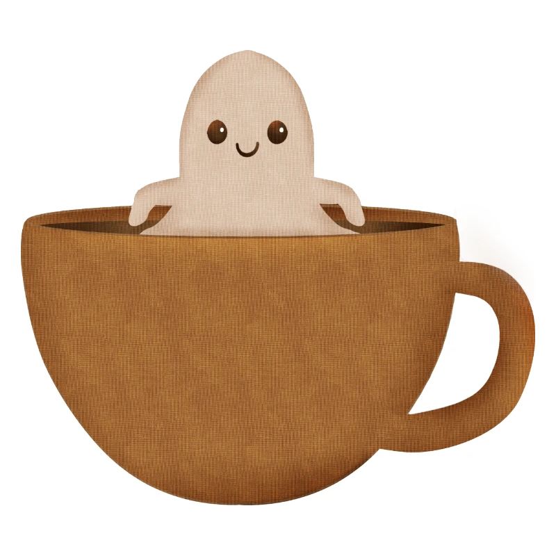 Cute Little Ghost Coffee