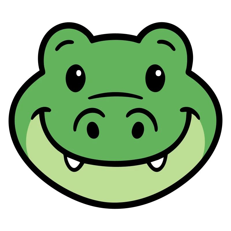 Krokodil Gesicht