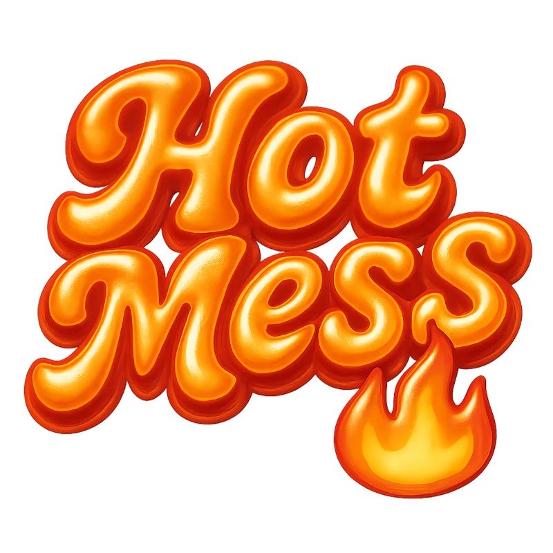 hot mess / y2k statement design