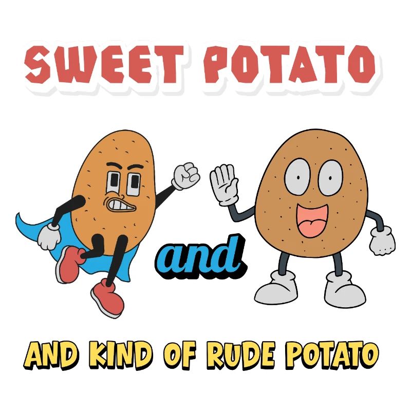 Patate douce et sorte de pomme de terre grossière