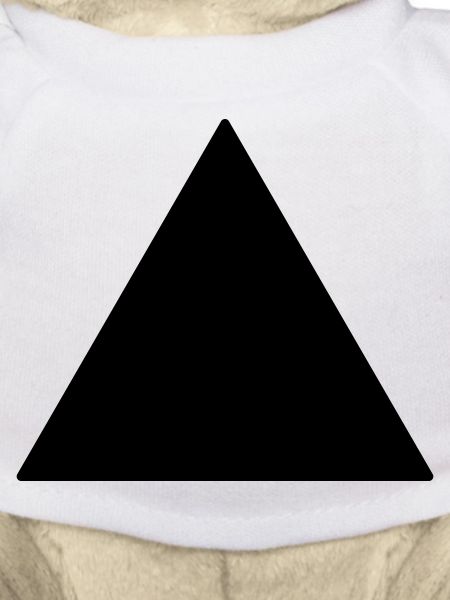 Triangle équilatéral de symbole noir