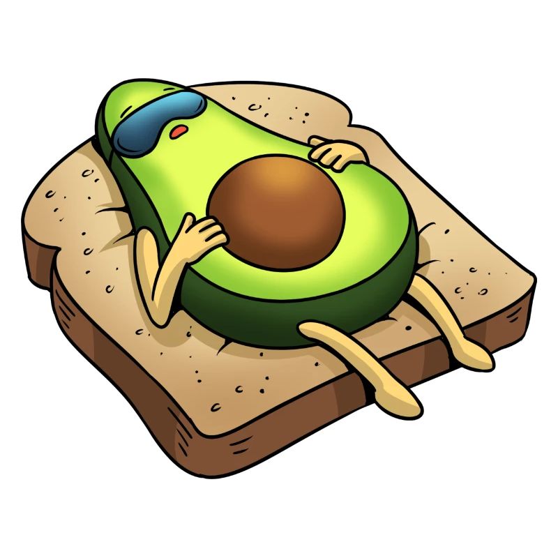 Avocado auf einer Toastscheibe