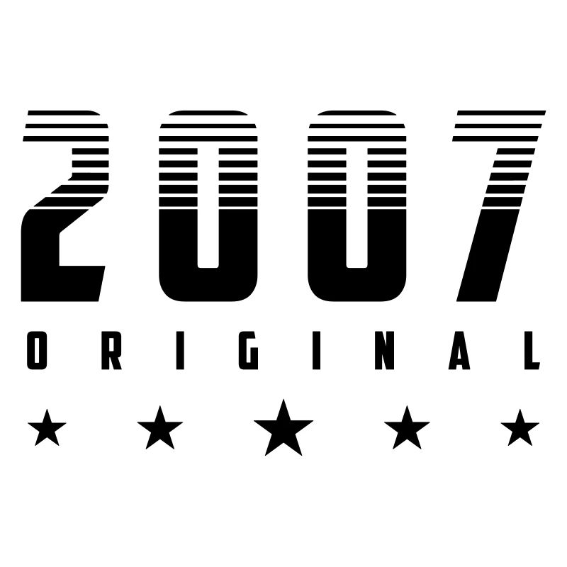 Année de naissance originale 2007 | Couleur modifiable