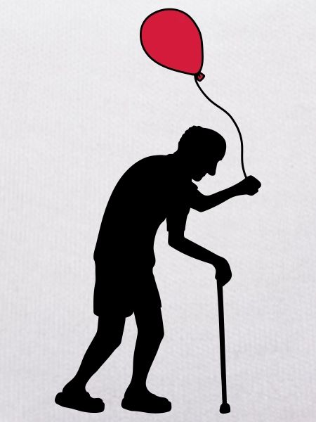 Grandpa with a balloon