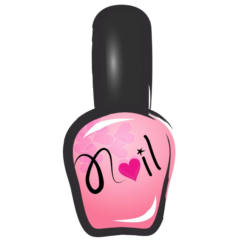 rosa Nagellack im Graffiti Stil mit Herz