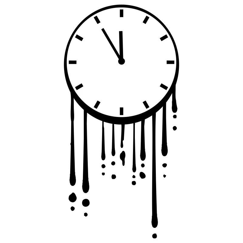 Melting Clock Drops