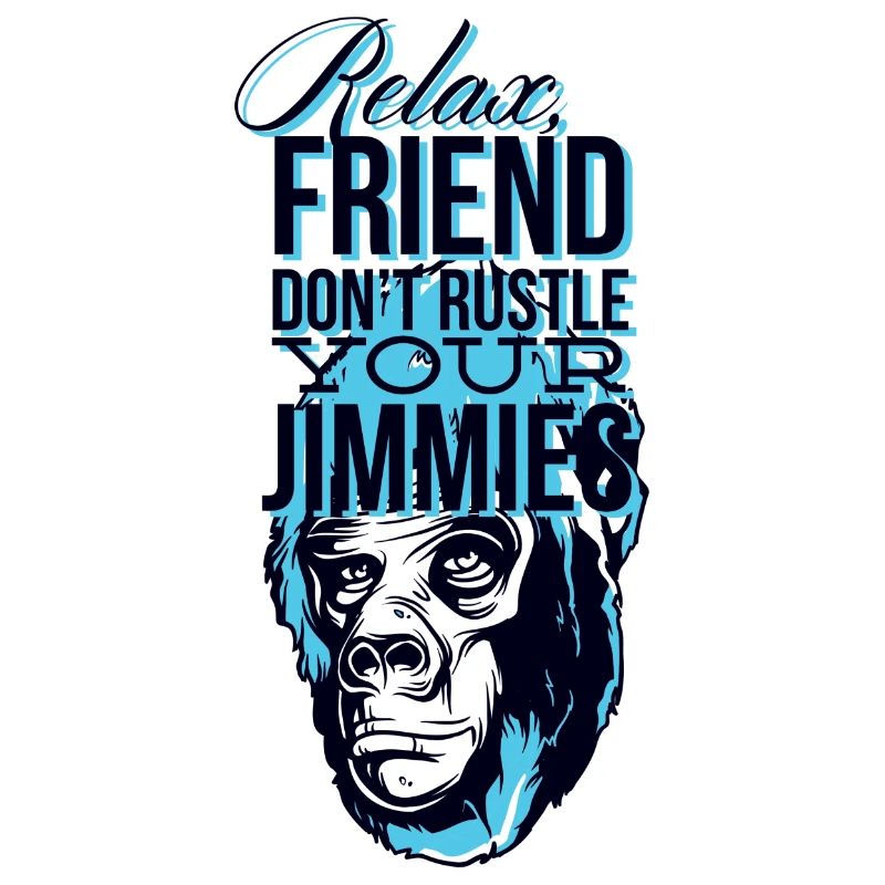 Lustiges Chill Relax Freund Affe Gorilla Geschenk